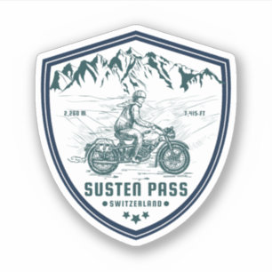 Adesivo Turnê de motocicleta do Susten Pass