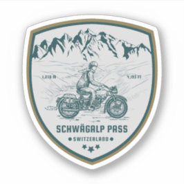 Adesivo Turnê de motocicleta Schwägalp Pass Swiss-alps