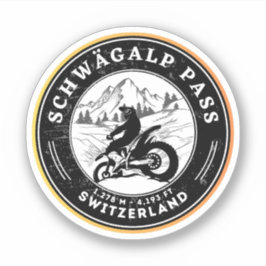 Adesivo Turnê de motocicleta Schwägalp Pass Swiss-alps