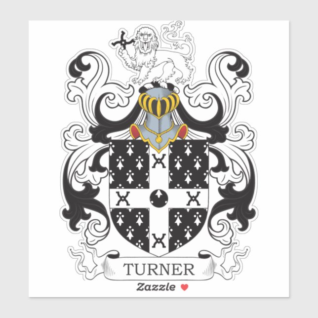 Adesivo Turner Family Crest (Folha)