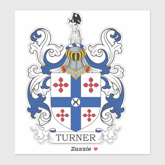 Adesivo Turner Family Crest (Folha)