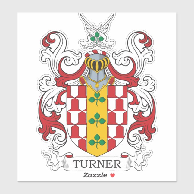 Adesivo Turner Family Crest (Folha)