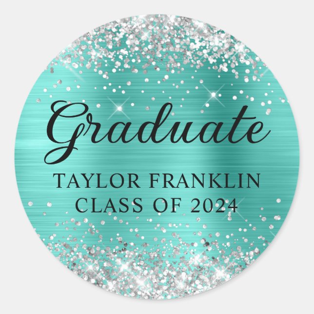 Adesivo Turquesa de relva de Formando 2024 (Frente)