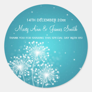 Adesivo Turquesa elegante da faísca do verão do Tag do