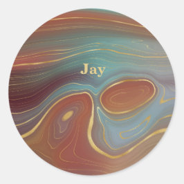 Adesivo Turquesa, ferrugem e agata bronzeada