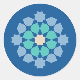 Adesivo Turquesa Medalha de Tranquilidade