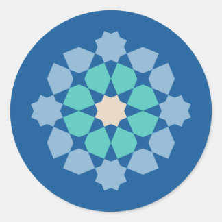 Adesivo Turquesa Medalha de Tranquilidade