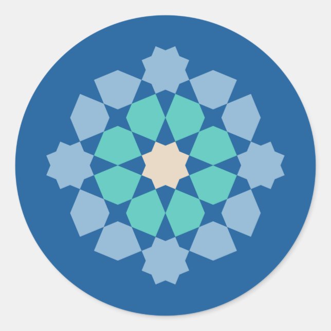 Adesivo Turquesa Medalha de Tranquilidade (Frente)