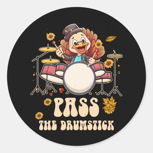 Adesivo Turquia Batendo Drummer Drummer Batendo O Tambor D (Frente)