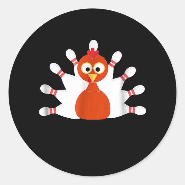 Adesivo turquia desportiva e boliches - ação de graças (Frente)