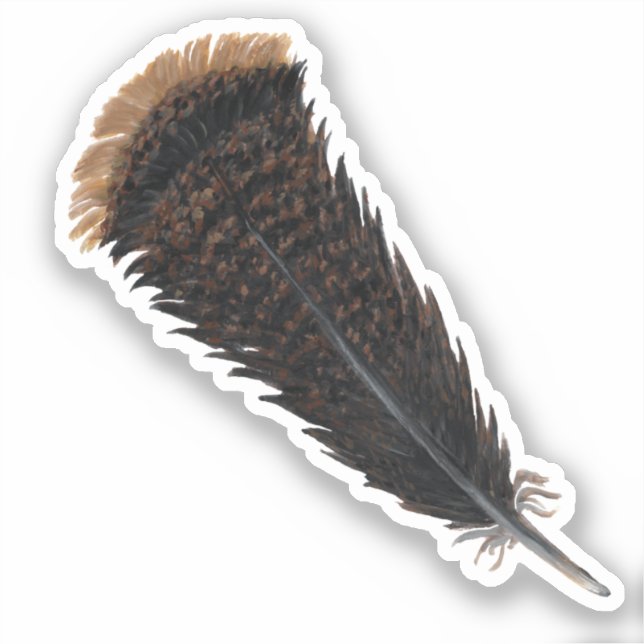 Adesivo Turquia Feather Vinyl Sticker (Frente)