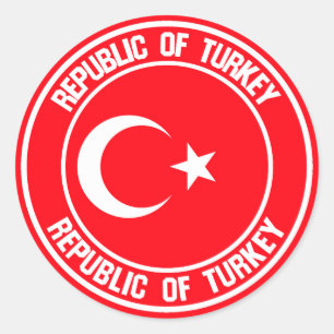 Adesivo Turquia Round Emblem