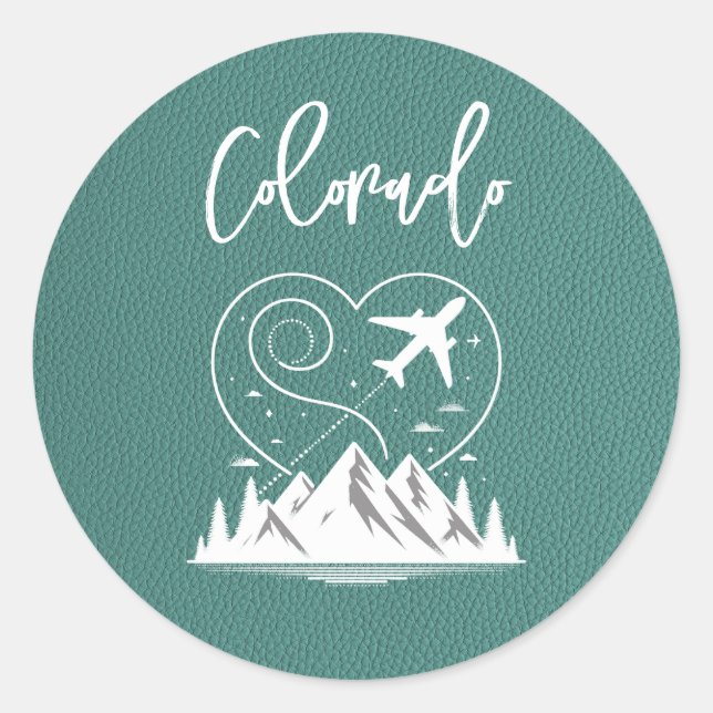 Adesivo Turquoise Colorado Passport (Frente)