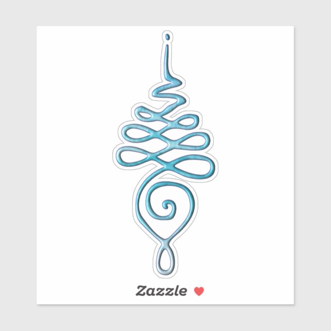 Adesivo Turquoise Unalome  (Folha)