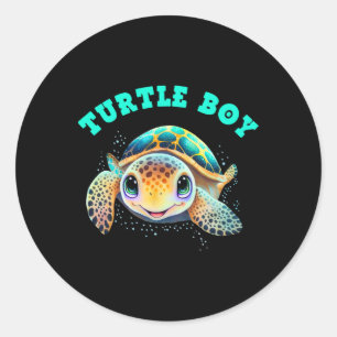 Adesivo Turtle Boy Earth Day Favorece o Dia da Terra