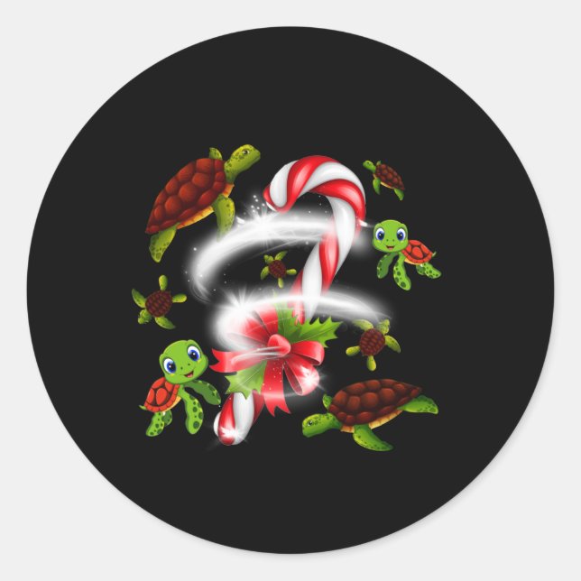 Adesivo Turtle Candy Sweet Christmas (Frente)
