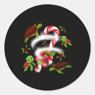 Adesivo Turtle Candy Sweet Christmas