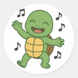 Adesivo Turtle dancing 