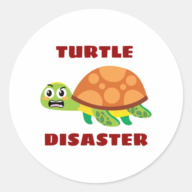 Adesivo Turtle Disaster Turtle (Frente)