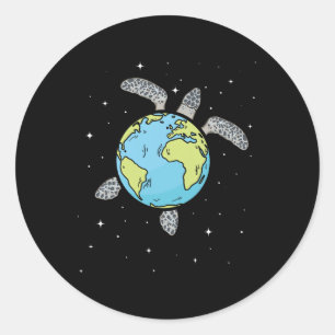 Adesivo Turtle Earth Sea Turtle Terra Day Turtle Planet