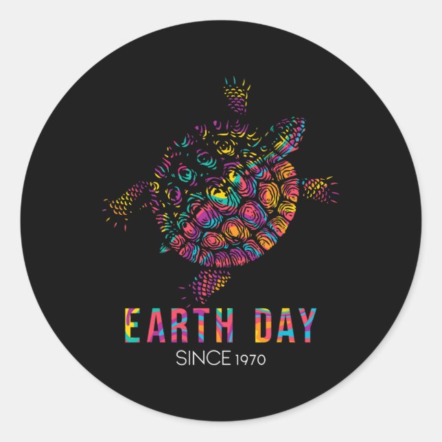 Adesivo Turtle Environmental Protection Earth Day Desde 19 (Frente)