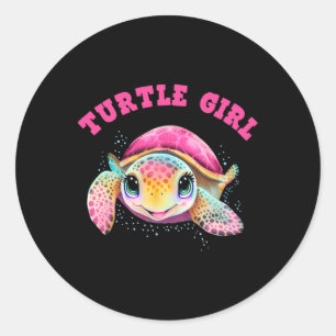 Adesivo Turtle Girl Day Favorece o Dia da Terra