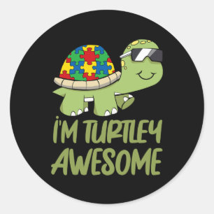 Adesivo Turtle Incrível Autismo Quebra-cabeça