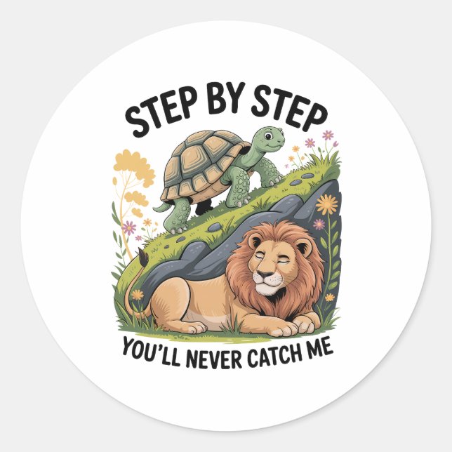 Adesivo Turtle Lion Funny (Frente)