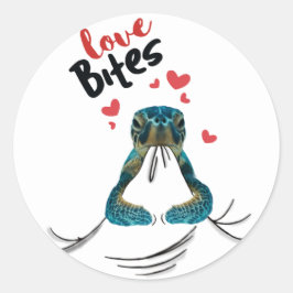 Adesivo Turtle Love Bites T-Shirt Dias de os namorados Don