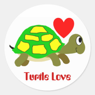 Adesivo Turtle Love Sticker
