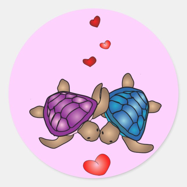 Adesivo Turtle Love Sticker (Frente)