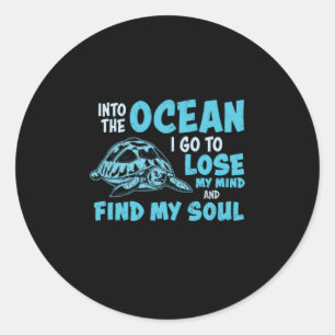 Adesivo Turtle Lover   No Oceano
