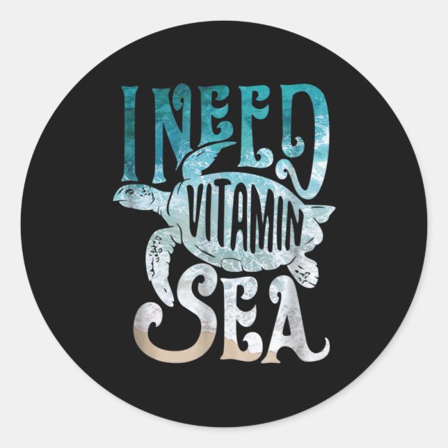 Adesivo Turtle Lover | Preciso De Vitamina E Tartarugas (Frente)