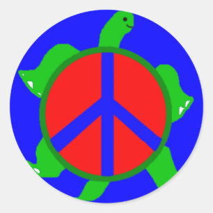 Adesivo Turtle Peace Stickers