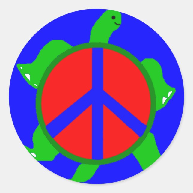Adesivo Turtle Peace Stickers (Frente)