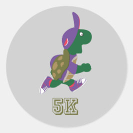 Adesivo Turtle Runner 5K - Roxo