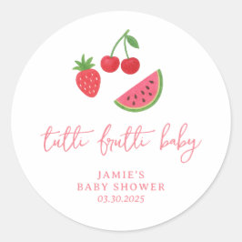 Adesivo Tutti Frutti Baby Shower