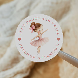 Adesivo Tutu Bailarina Dançarina de Ballet Menina Aniversá