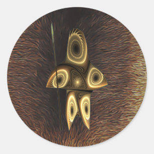 Adesivo Tuvaaq - caçador do Inuit do Fractal