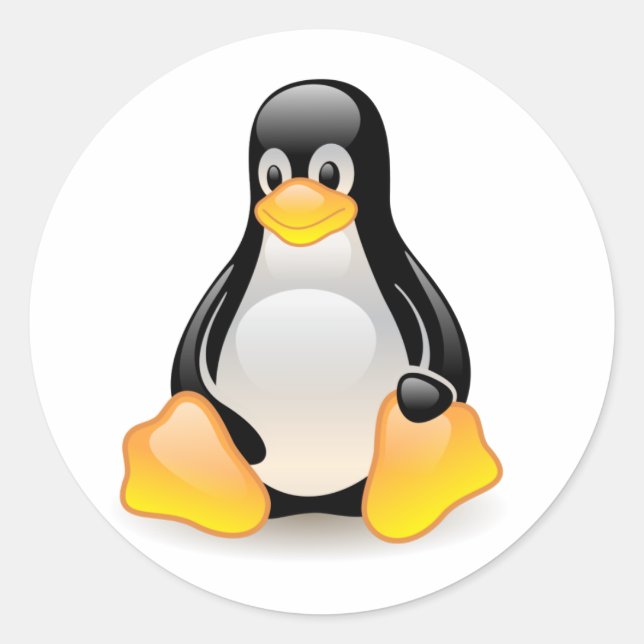 Adesivo Tux Linux Penguin Sticker (Frente)
