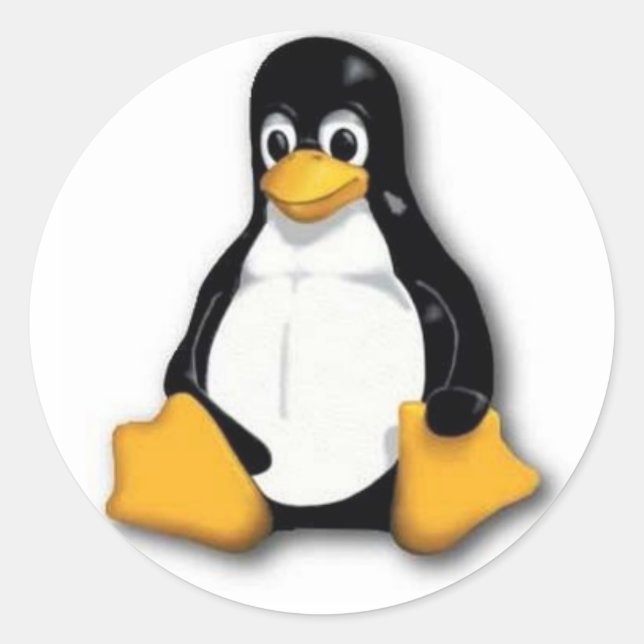 Adesivo Tux Linux Penguin Sticker (Frente)