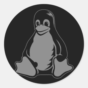 Adesivo Tux Penguin - (Linux, Open Source, Copyleft, FSF)