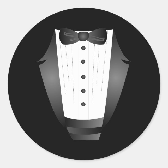 Adesivo Tuxedo preto do Padrinho de casamento da Equipe de (Frente)