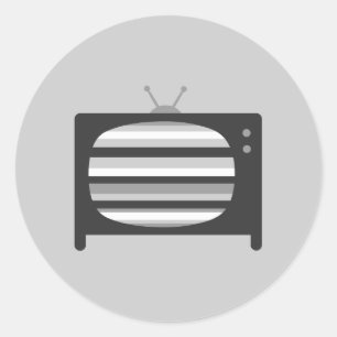 Adesivo TV retrô