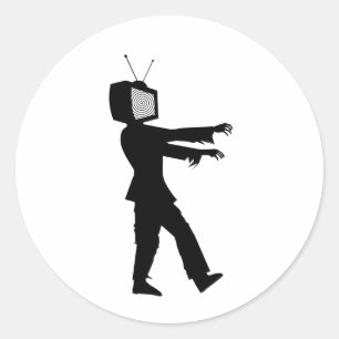 Adesivo TV Zumbi