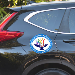 Adesivo TVUUC - Logotipo Chalice - Círculo Azul Médio