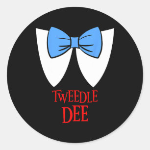 Adesivo Tweedle Dee Costume Halloween Fairytale