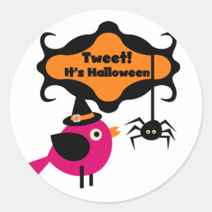 Adesivo Tweet Halloween T-shirts e presentes