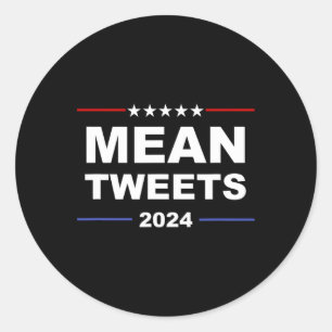 Adesivo Tweets Médios & Trump 2024 Gear Político Gop F