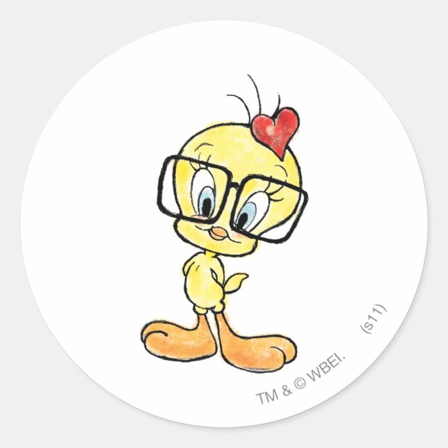 Adesivo TWEETY™ Nerd (Frente)